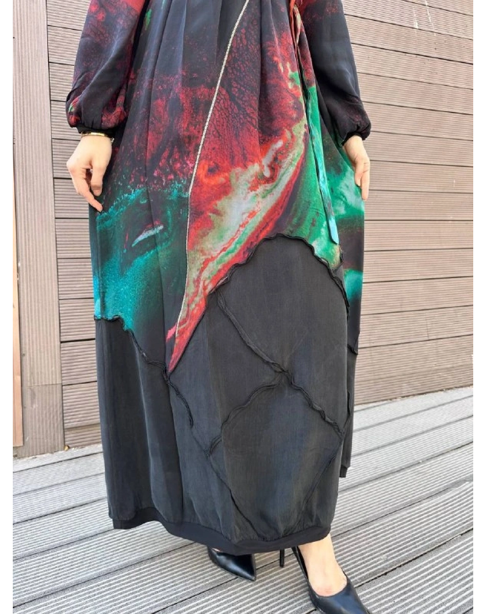 Misswhence 39802 Yeşil Elbise