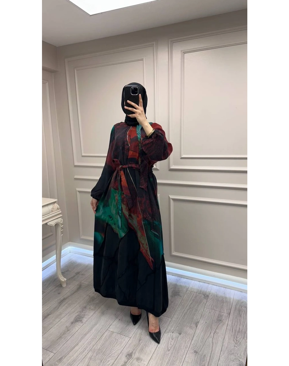 Misswhence 39802 Yeşil Elbise