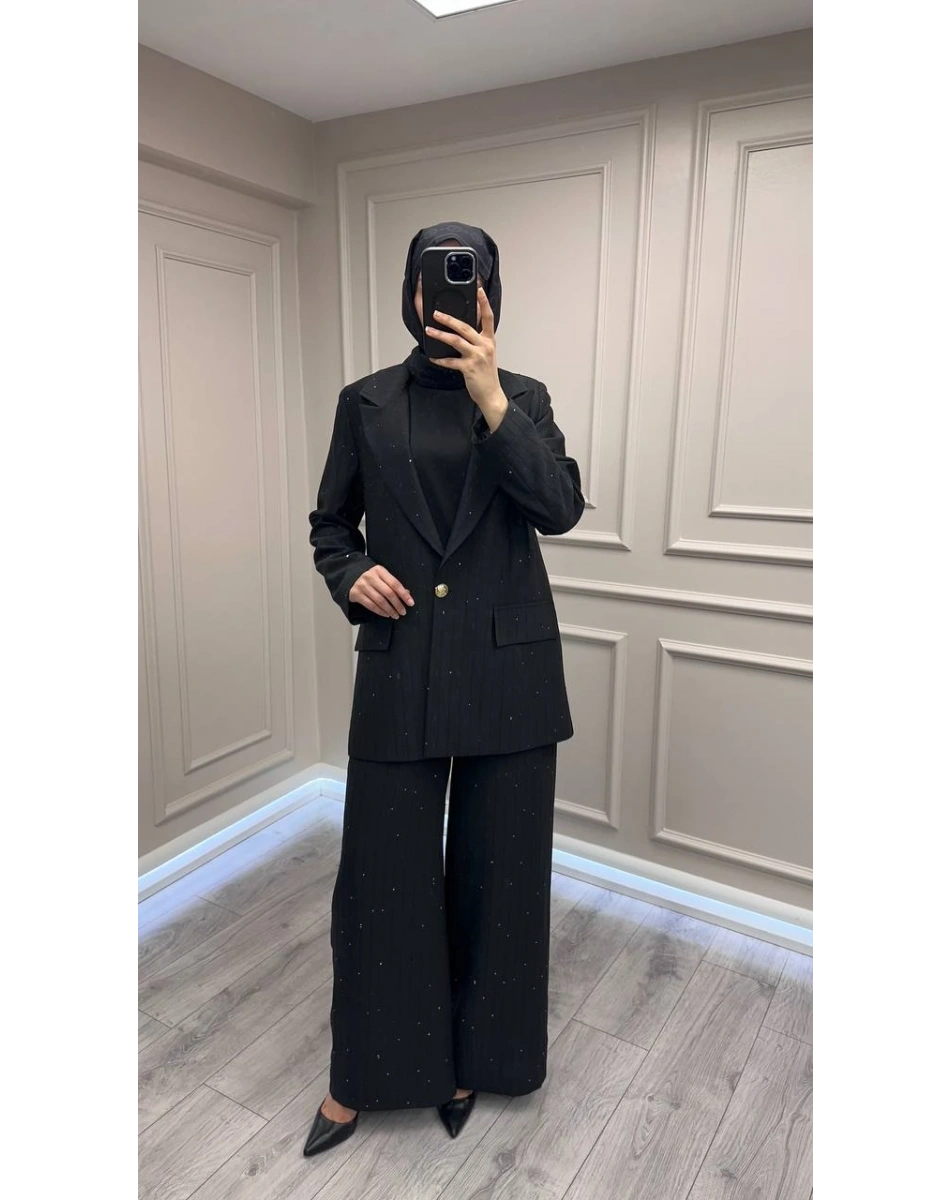 Ghisa 3621T9152 Siyah Pul Detaylı Takım