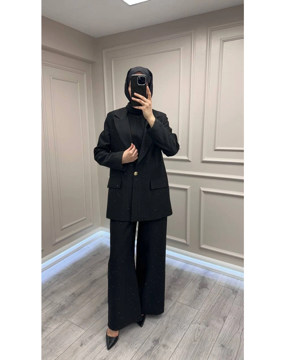 Ghisa 3621T9152 Siyah Pul Detaylı Takım