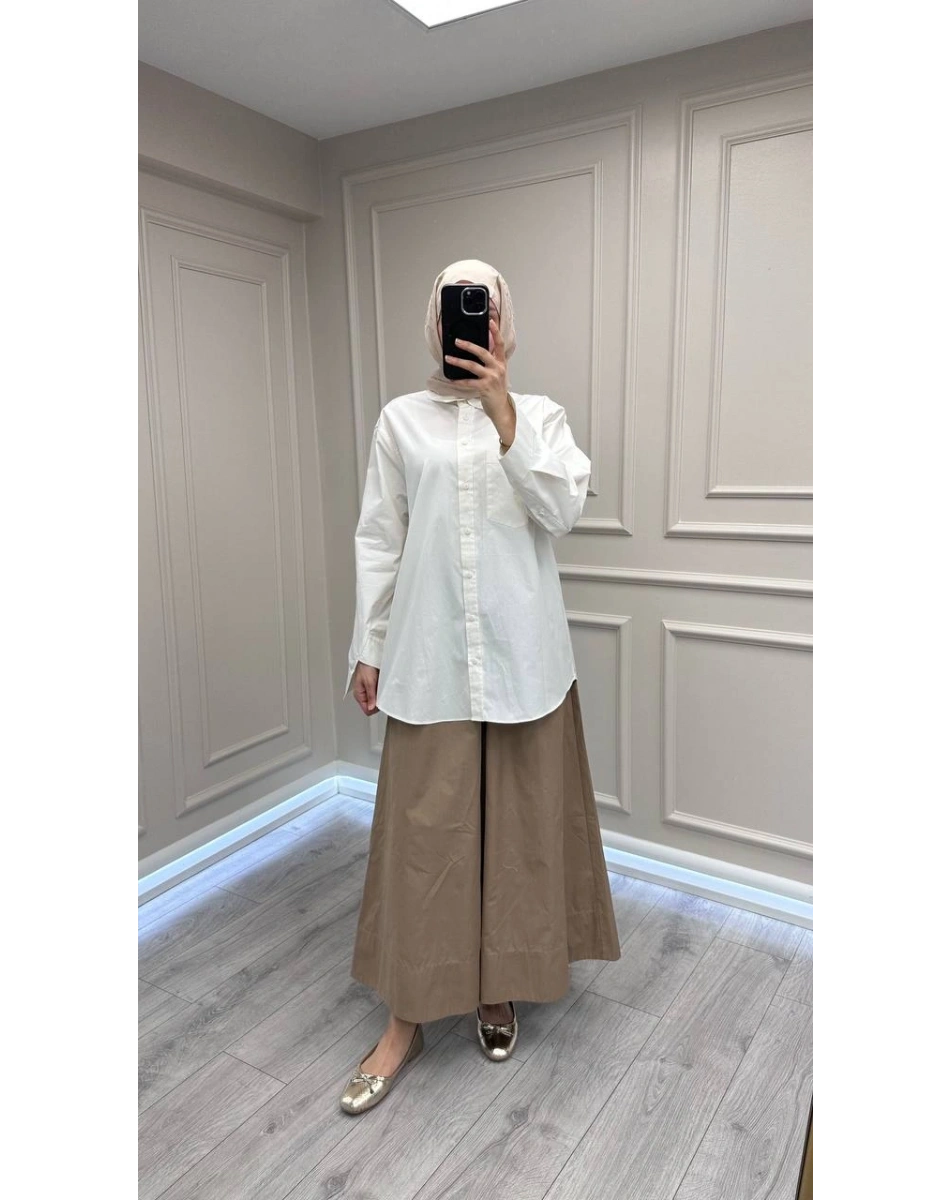 Venöve 26SSGOM0016 Beyaz Paula Gömlek