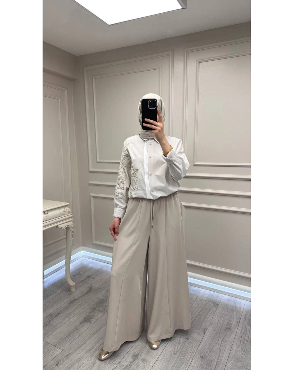 Yusuf Özdemir 26Y1636 Bej Pantolon Etek