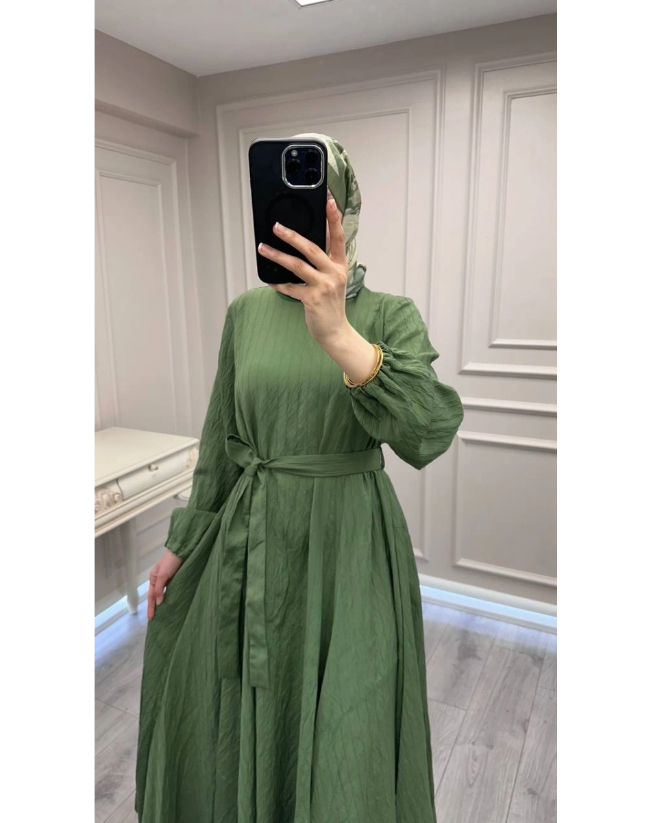 Misswhence 39844 Yeşil Elbise