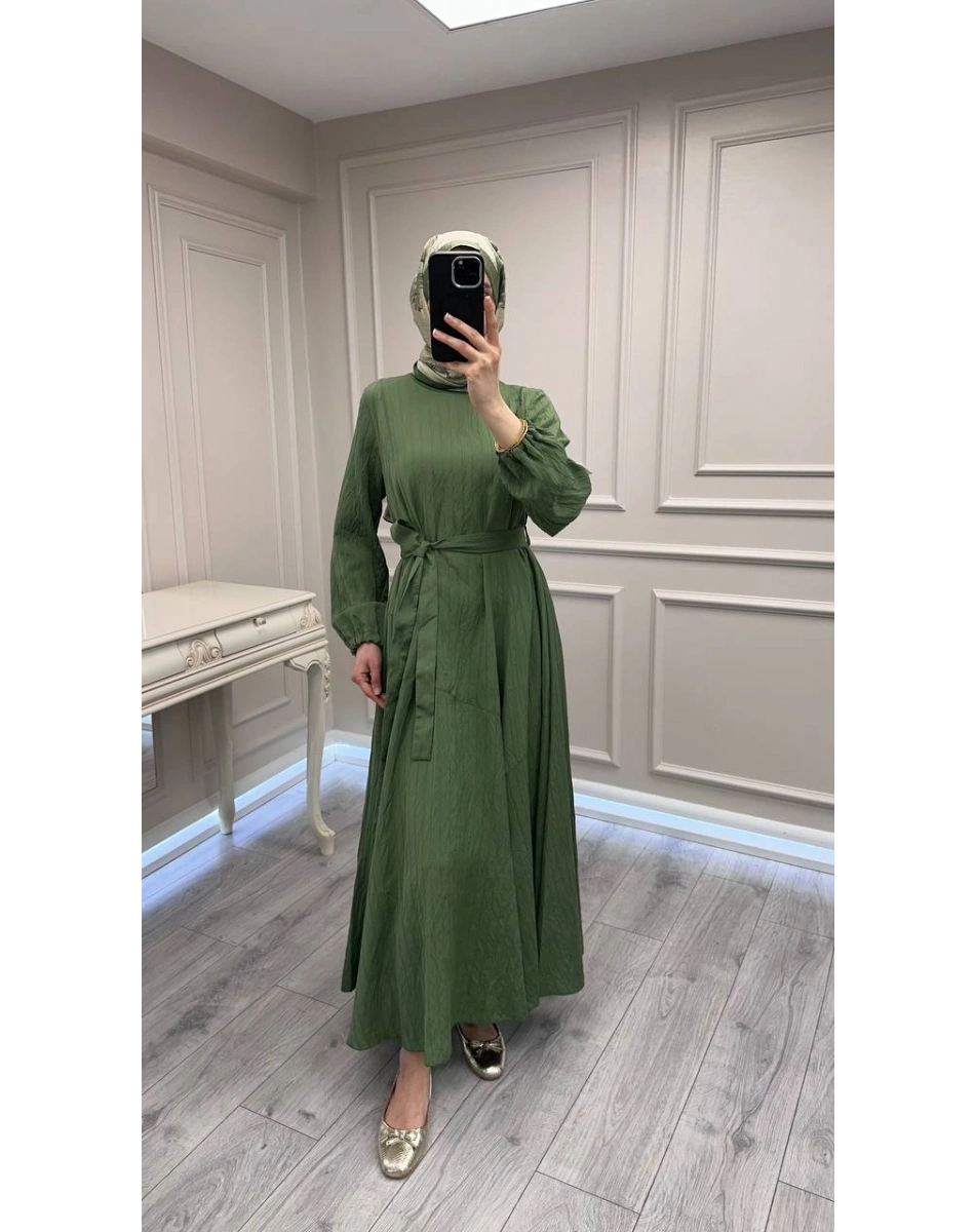 Misswhence 39844 Yeşil Elbise