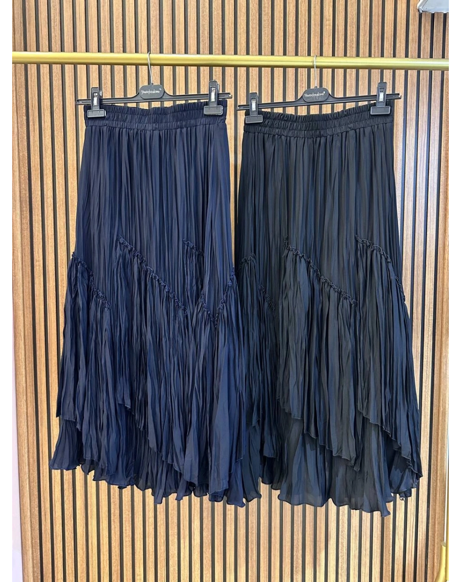 Yusuf Özdemir 26Y1634 Siyah Kat Kat Şifon Etek