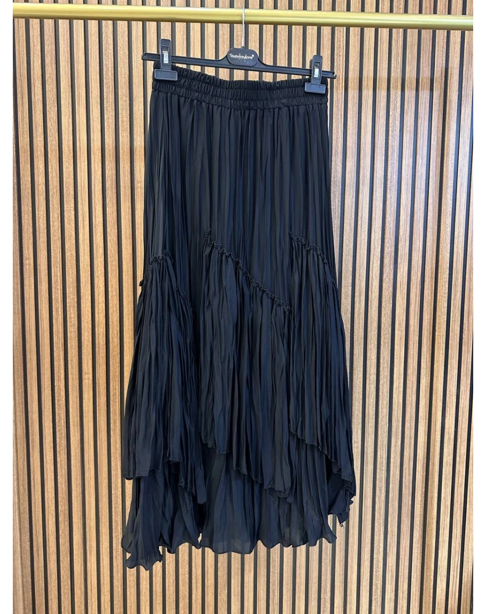 Yusuf Özdemir 26Y1634 Siyah Kat Kat Şifon Etek