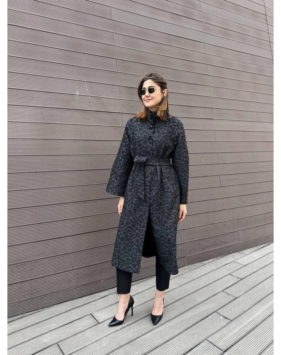 Trenç 5967 Siyah Brokar Kap