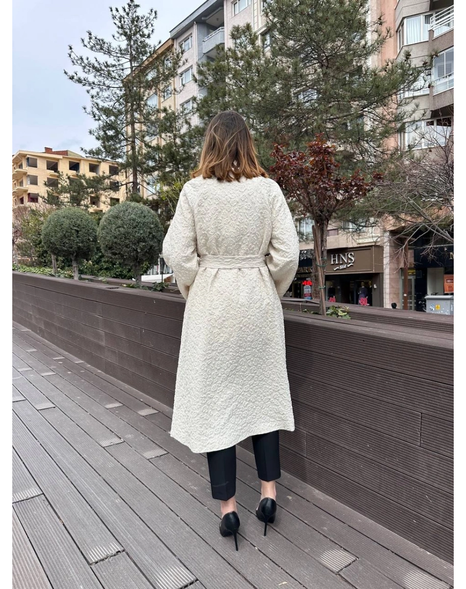 Trenç 5967 Bej Brokar Kap