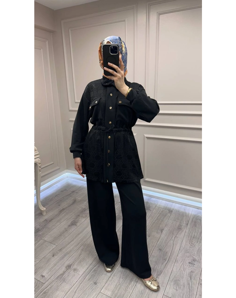 Nuss Triko 26Y1097 Siyah Takım