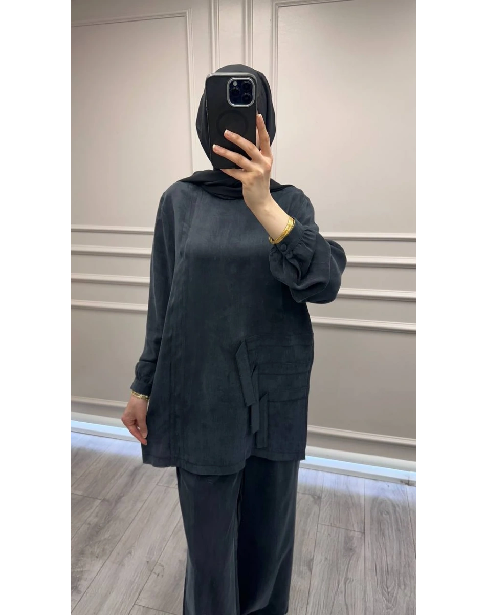 Nuss Triko 26Y1039 Siyah Takım