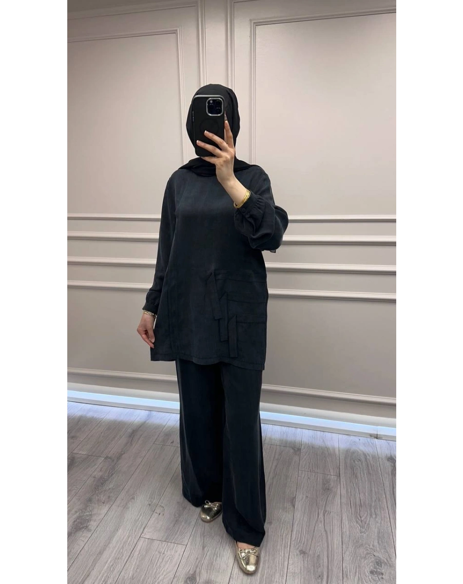 Nuss Triko 26Y1039 Siyah Takım