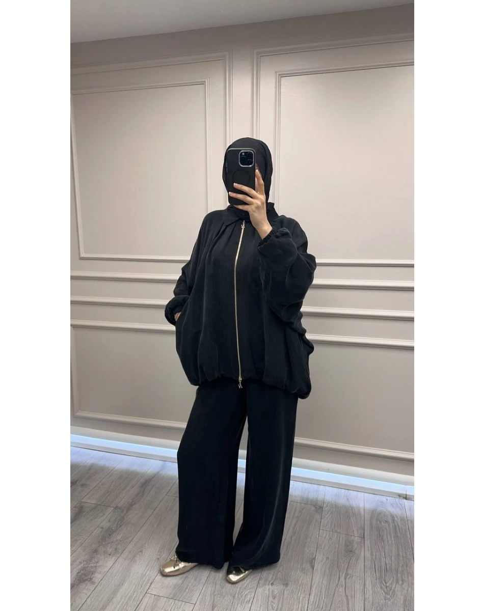 Nuss Triko 26Y1082 Siyah İkili Takım