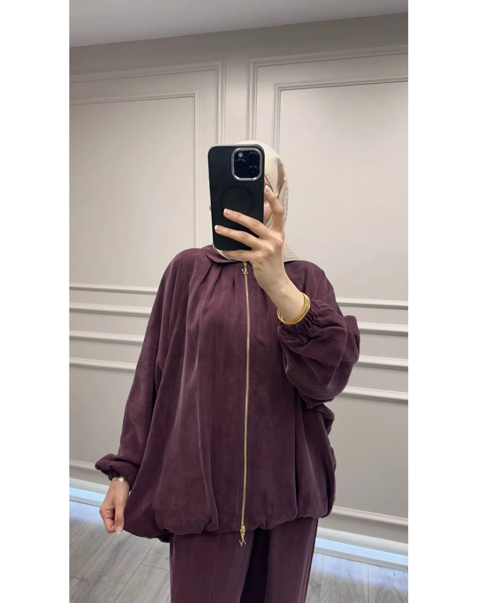 Nuss Triko 26Y1082 Mürdüm İkili Takım