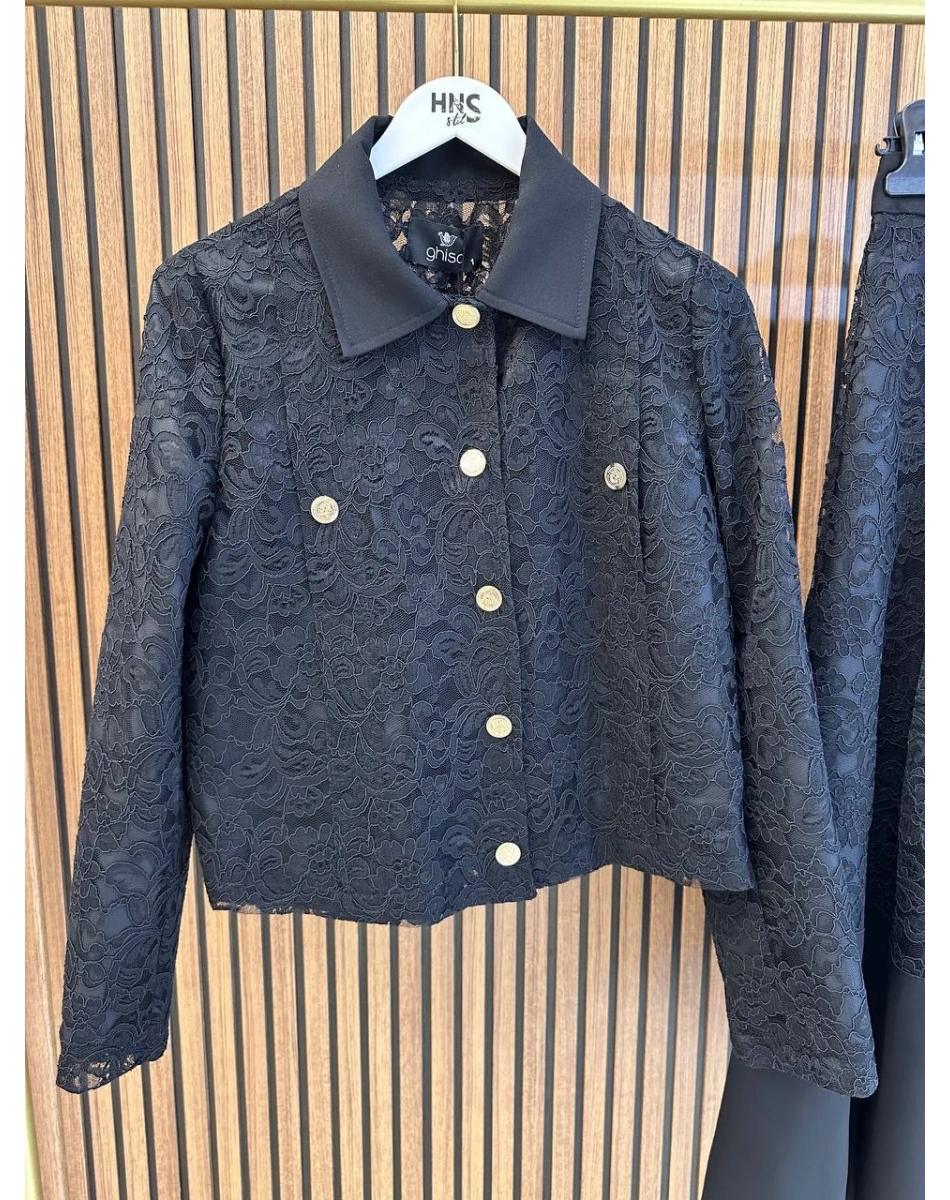 Ghisa 3610T9275 Siyah Dantelli Etekli Takım