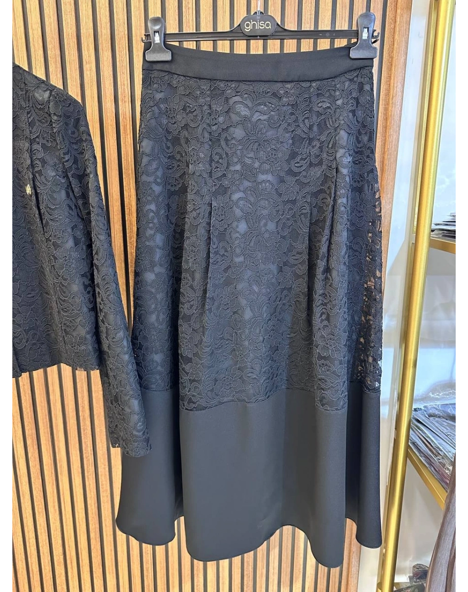 Ghisa 3610T9275 Siyah Dantelli Etekli Takım