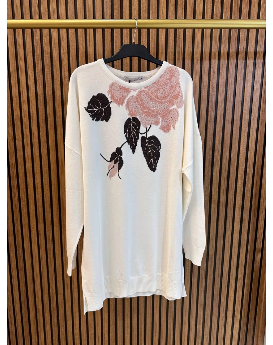 Ghisa 3651T4415 Taş Yakası Detaylı Tunik