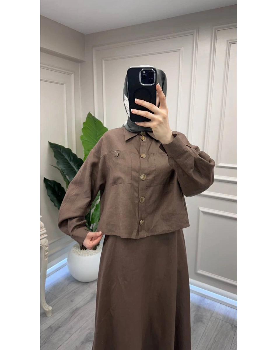 Exquise E26Y06205068 Kahverengi Seleneelle-Selenee Takım