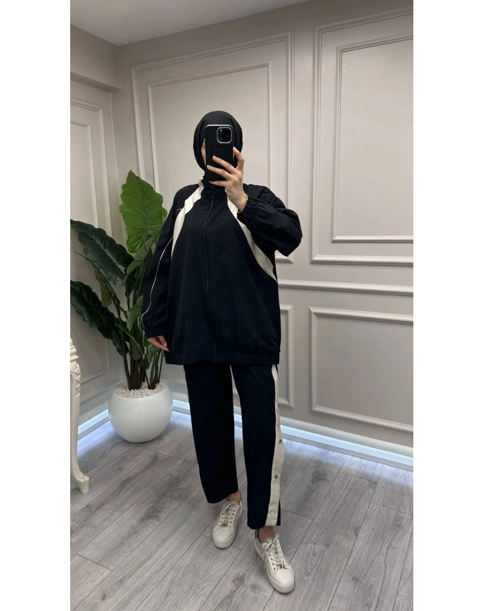 Ghisa 3610T9180 Siyah Şerit Detaylı Takım