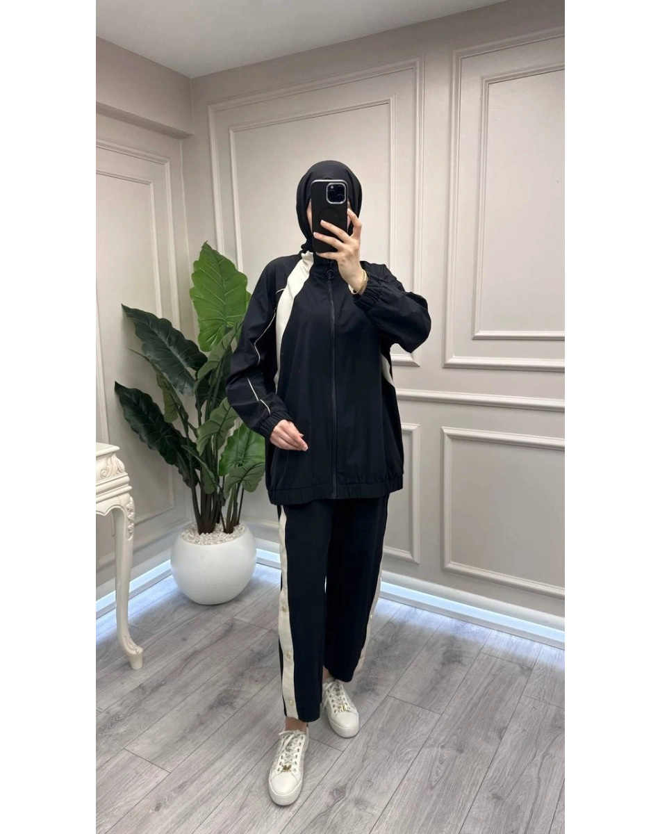 Ghisa 3610T9180 Siyah Şerit Detaylı Takım