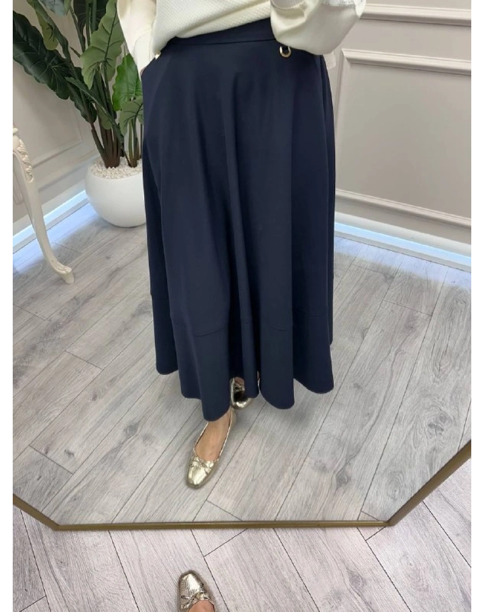 Yusuf Özdemir 26Y1627 Lacivert Cepli Etek Ucu Dikişli Etek