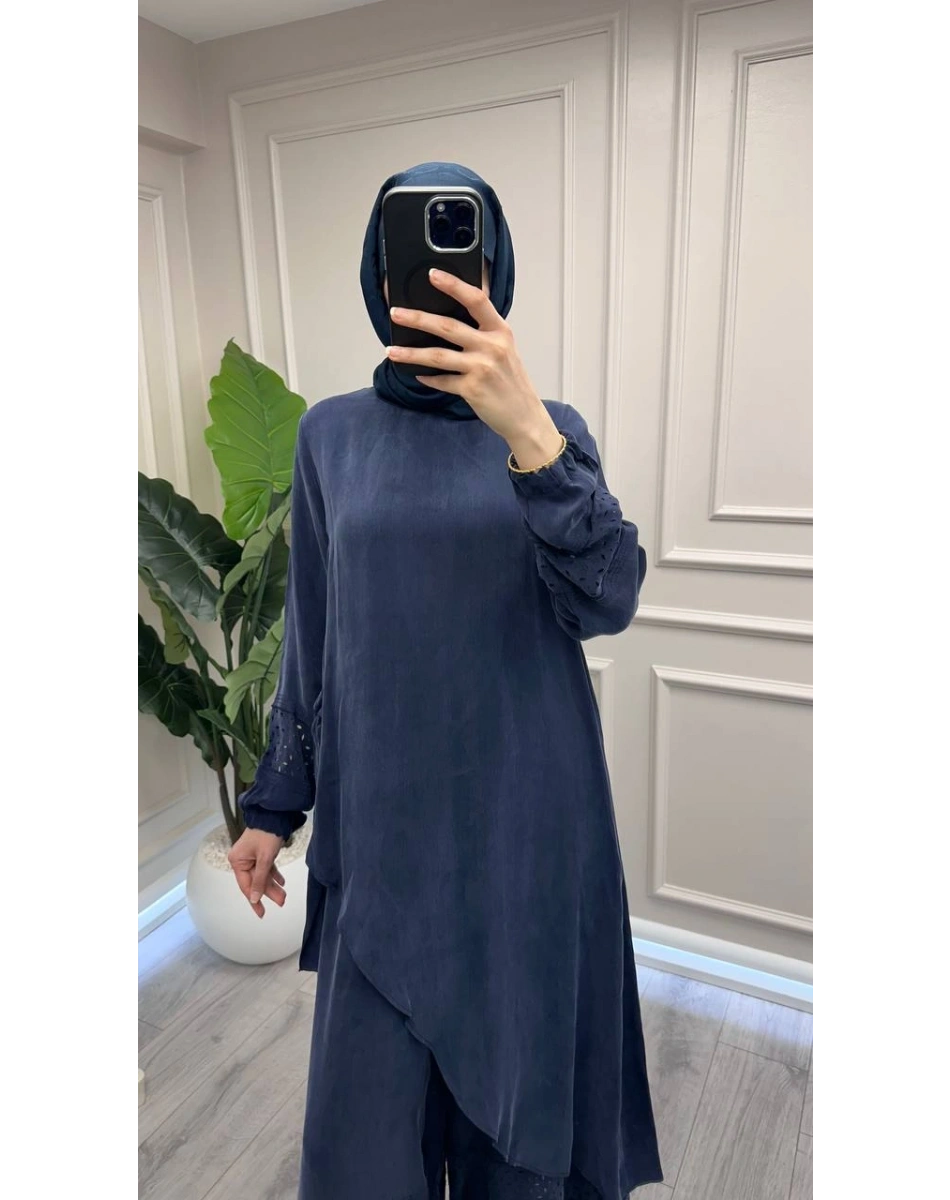 Misswhence 39003 Lacivert Tunik Takım