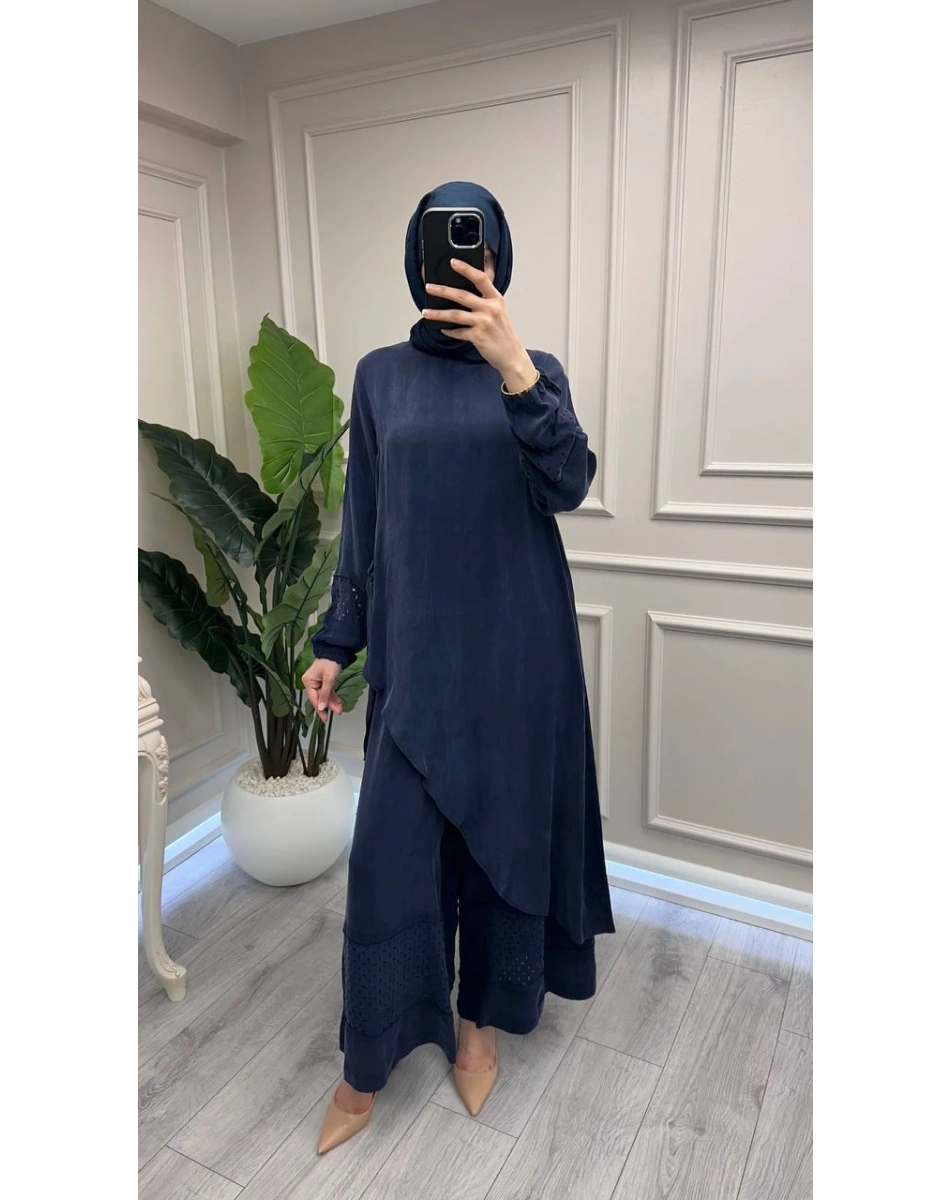 Misswhence 39003 Lacivert Tunik Takım