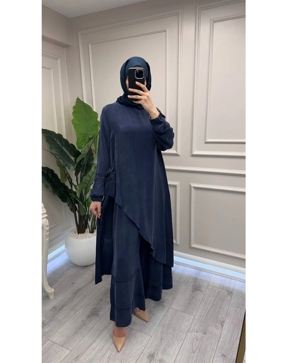 Misswhence 39003 Lacivert Tunik Takım