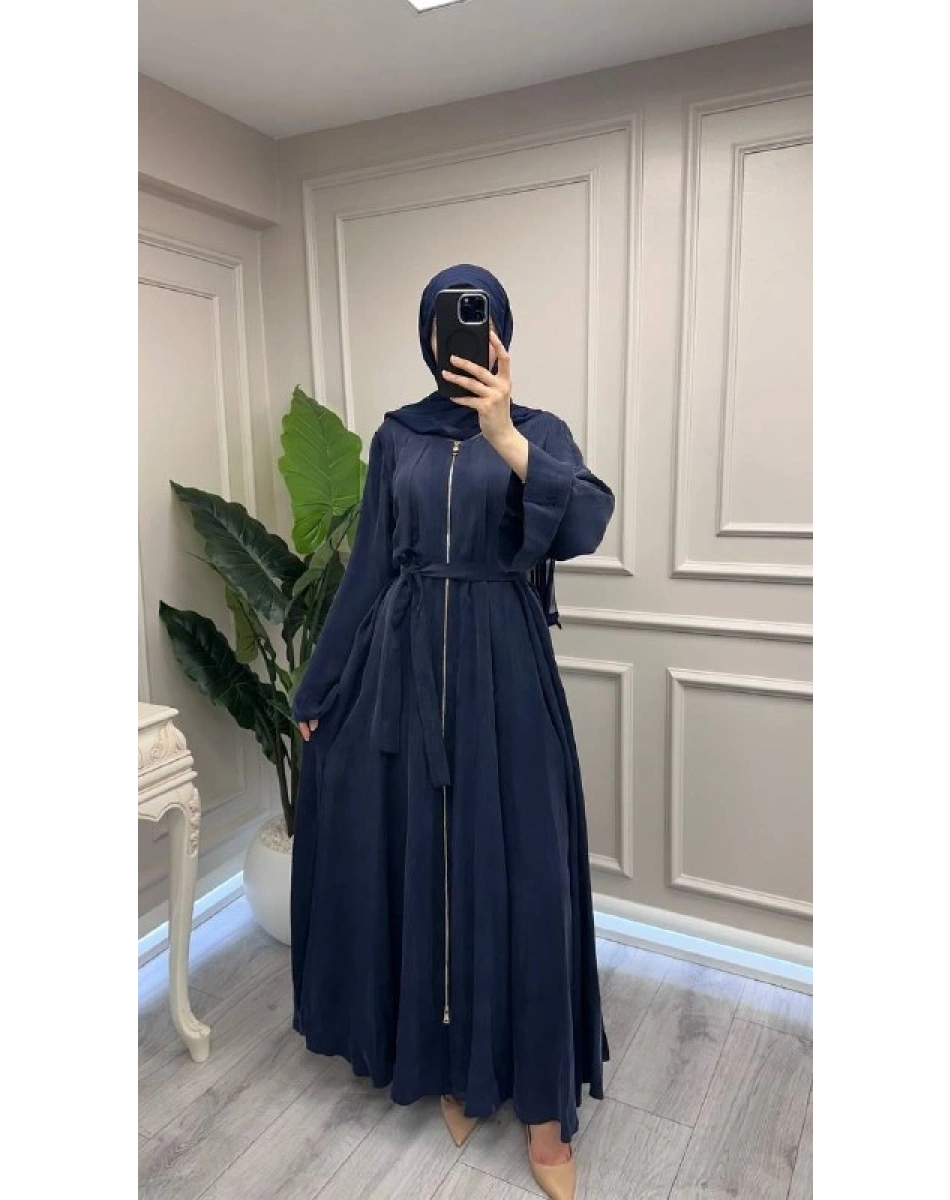 Misswhence 39506 Lacivert Şal Detaylı Kap