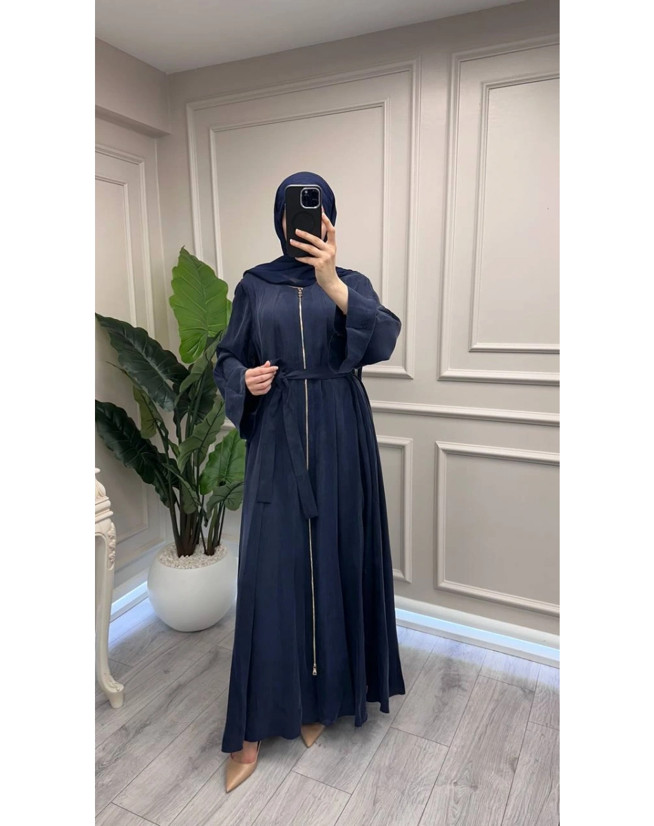 Misswhence 39506 Lacivert Şal Detaylı Kap