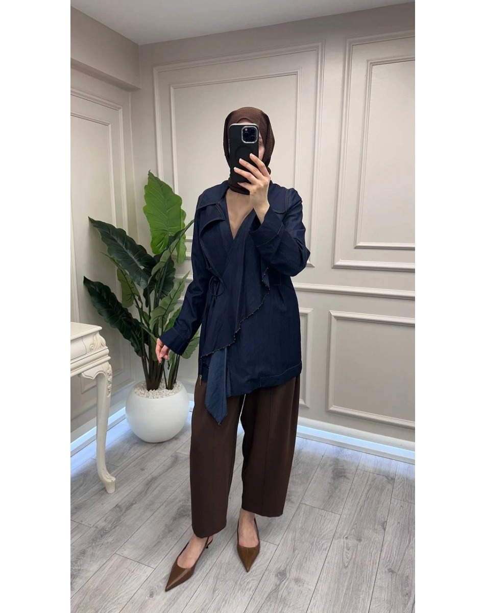 Trenç 3754 Lacivert Tensel Kap