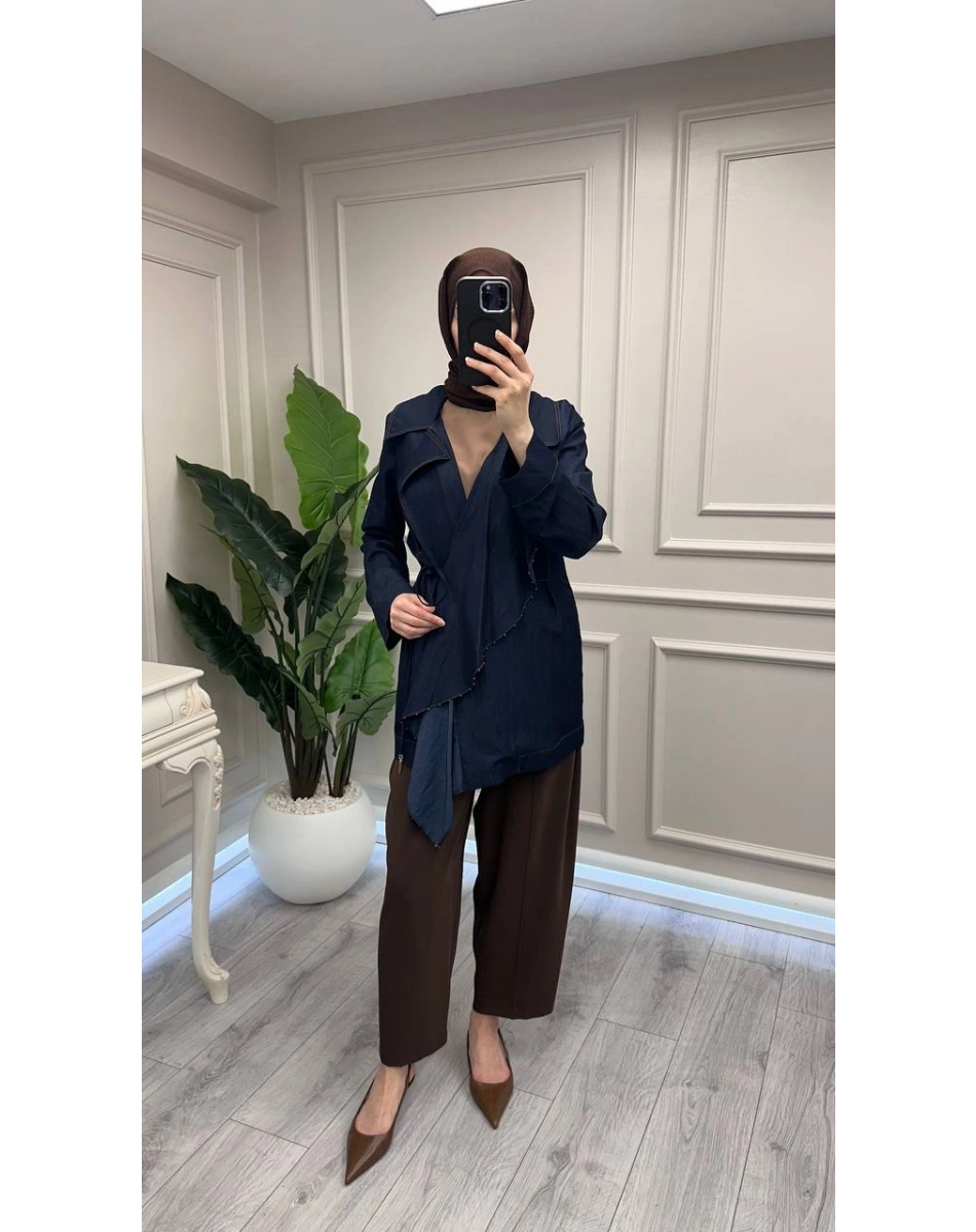 Trenç 3754 Lacivert Tensel Kap