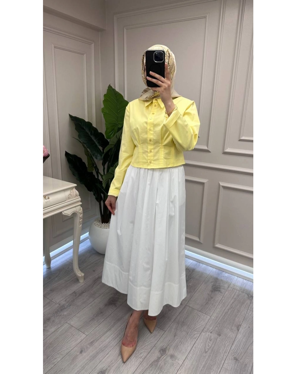 Yusuf Özdemir 26Y1555 Beyaz Etek