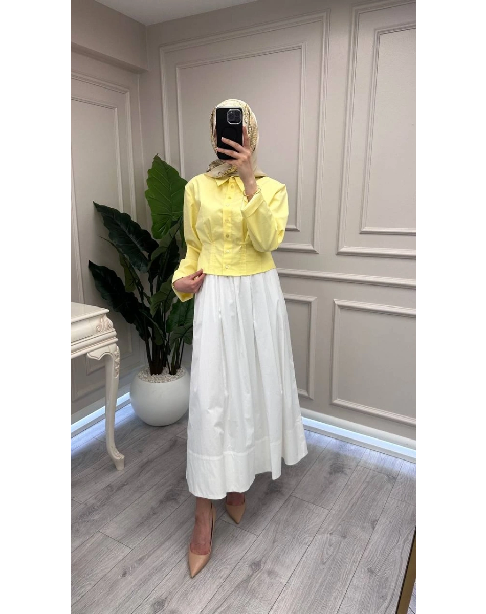 Yusuf Özdemir 26Y1555 Beyaz Etek