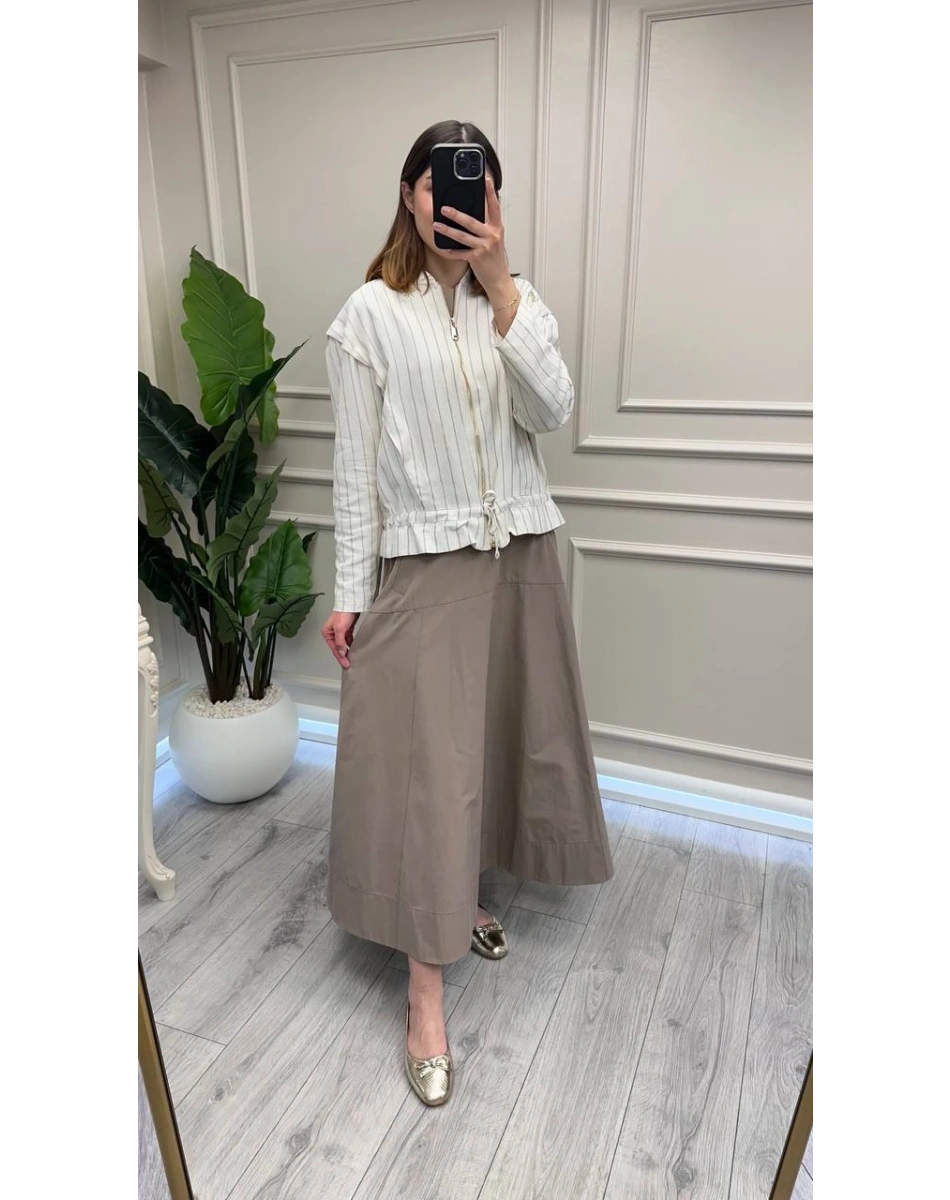 Venöve 26SSCEK0036 Çizgili Sebastian Ceket