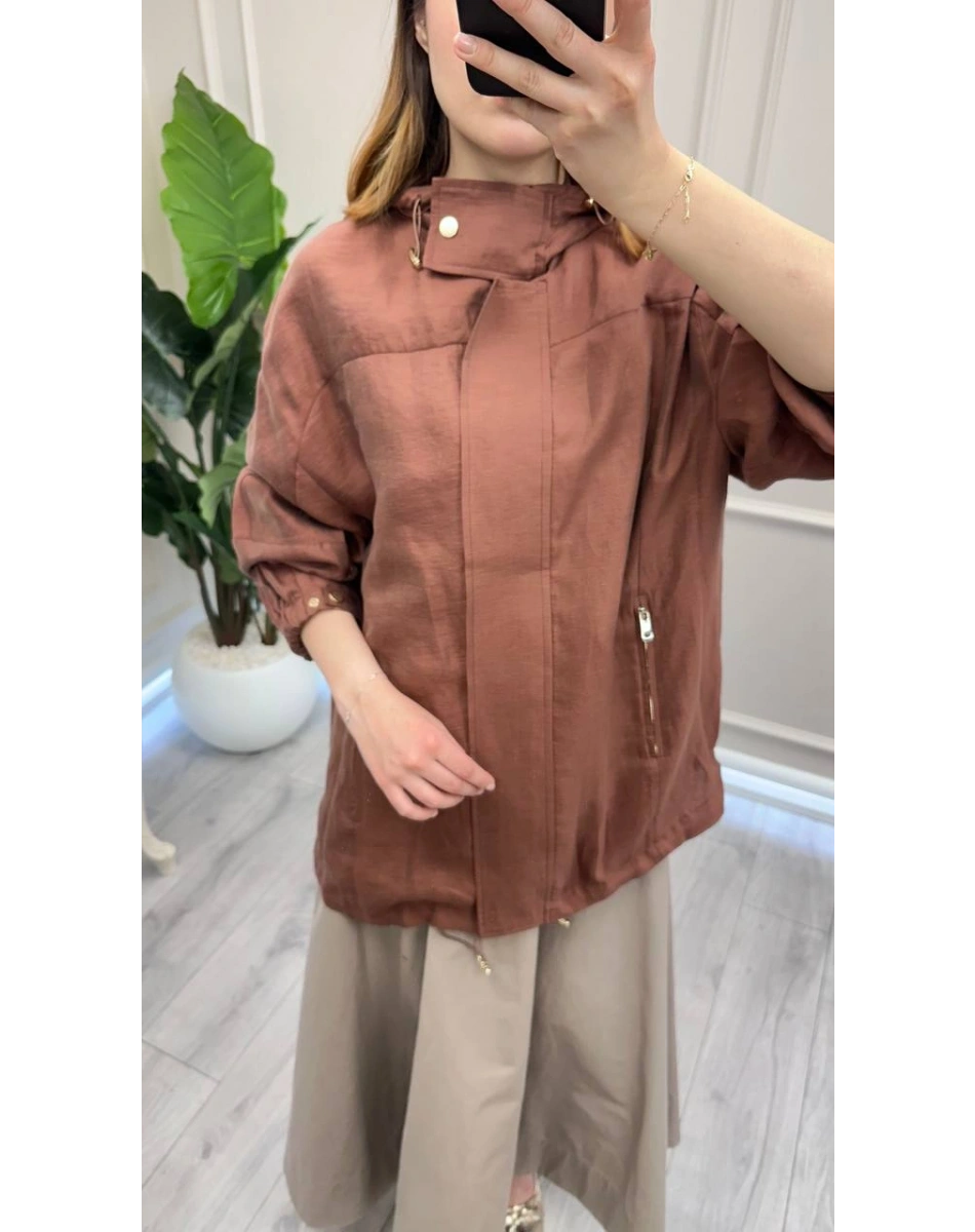 Venöve 26SSCEK0051 Kahverengi Willow Ceket