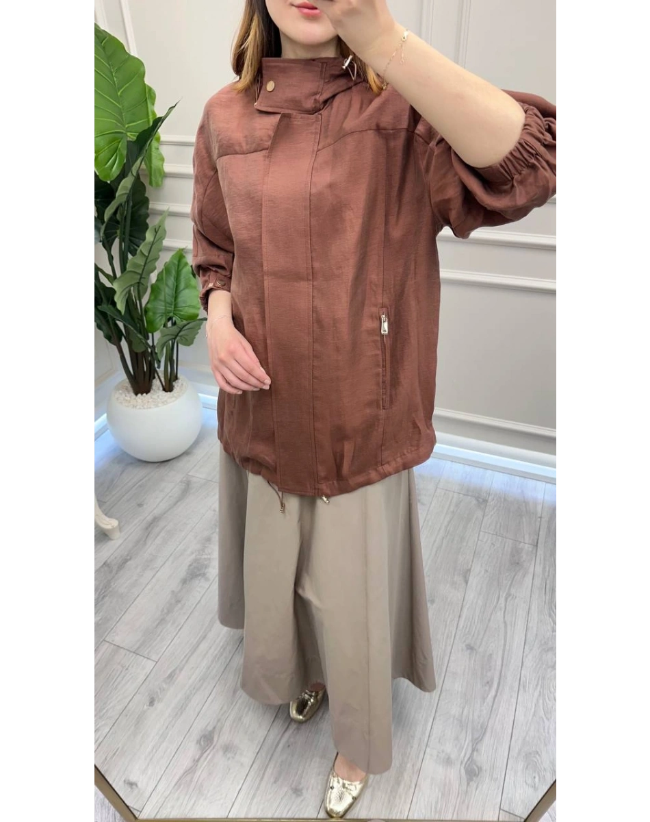 Venöve 26SSCEK0051 Kahverengi Willow Ceket