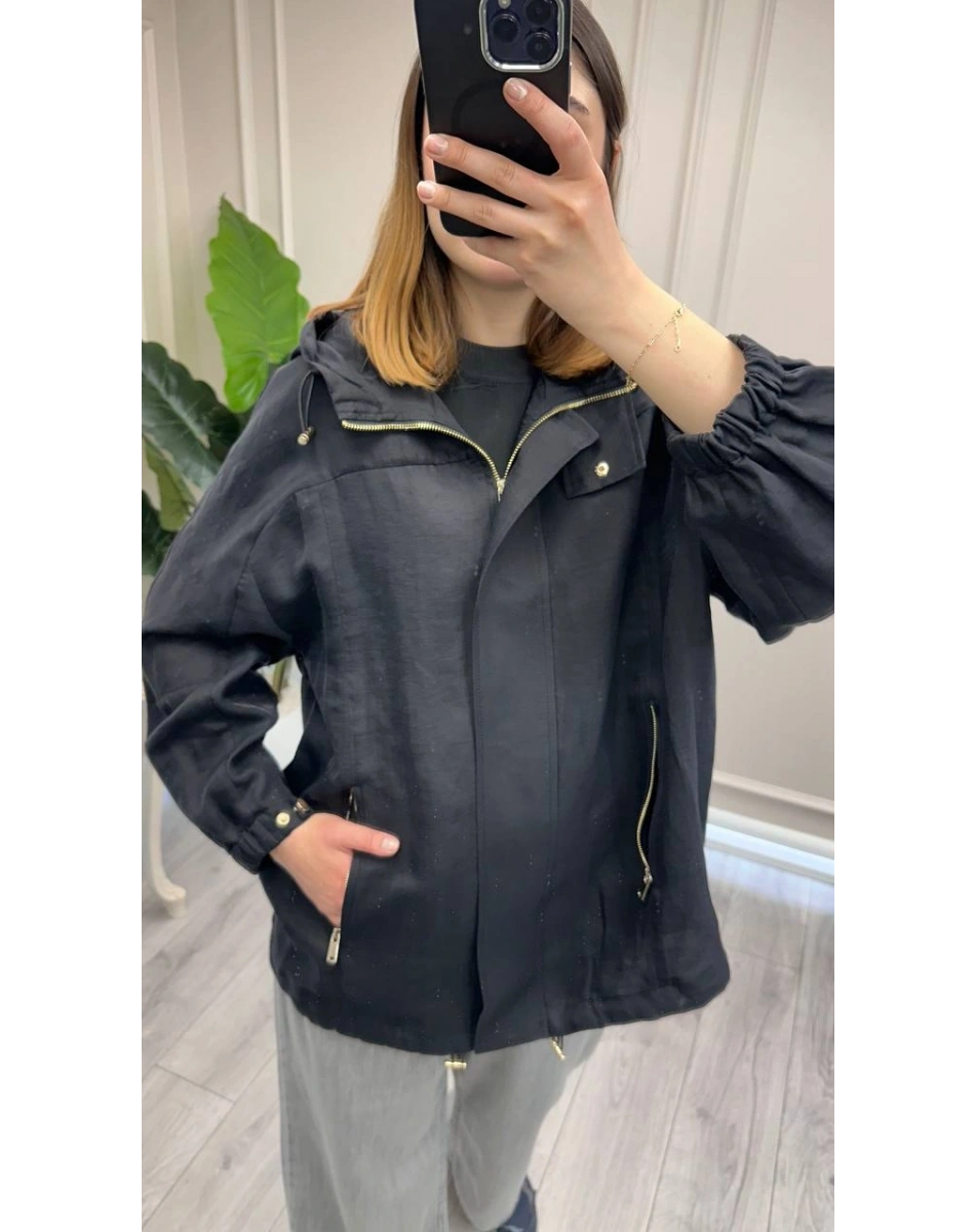 Venöve 26SSCEK0051 Siyah Willow Ceket