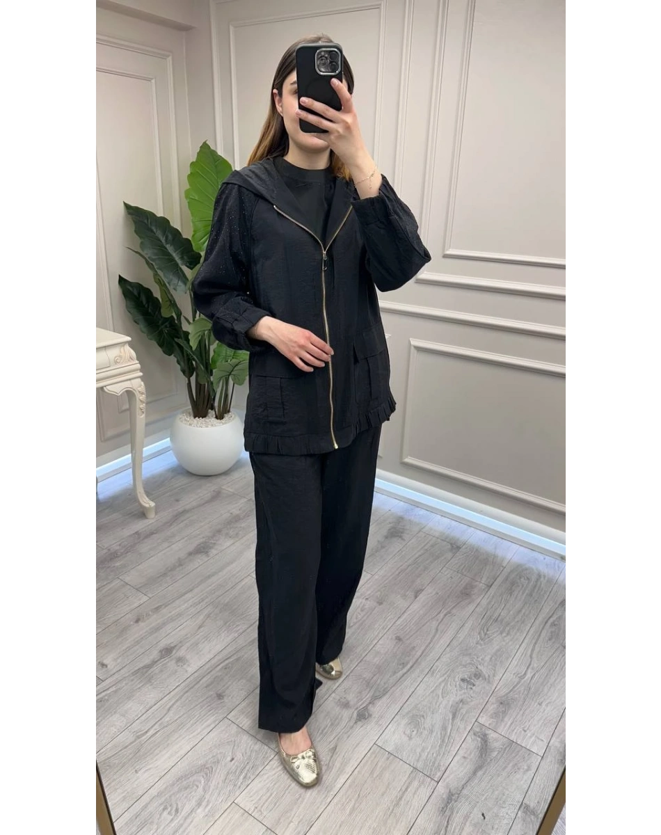 Venöve 26SSCEK0038 Siyah Edson Takım