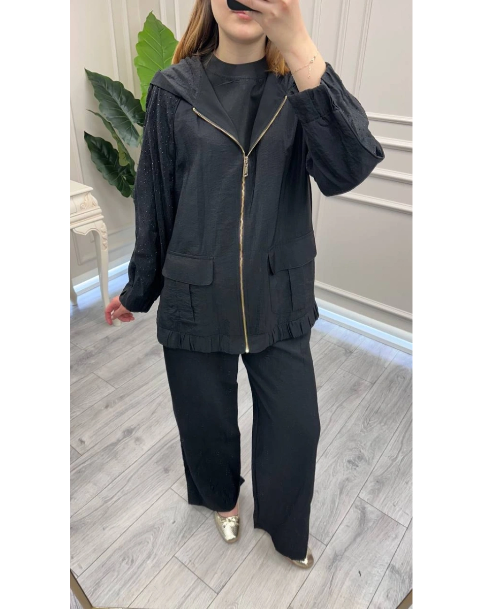 Venöve 26SSCEK0038 Siyah Edson Takım