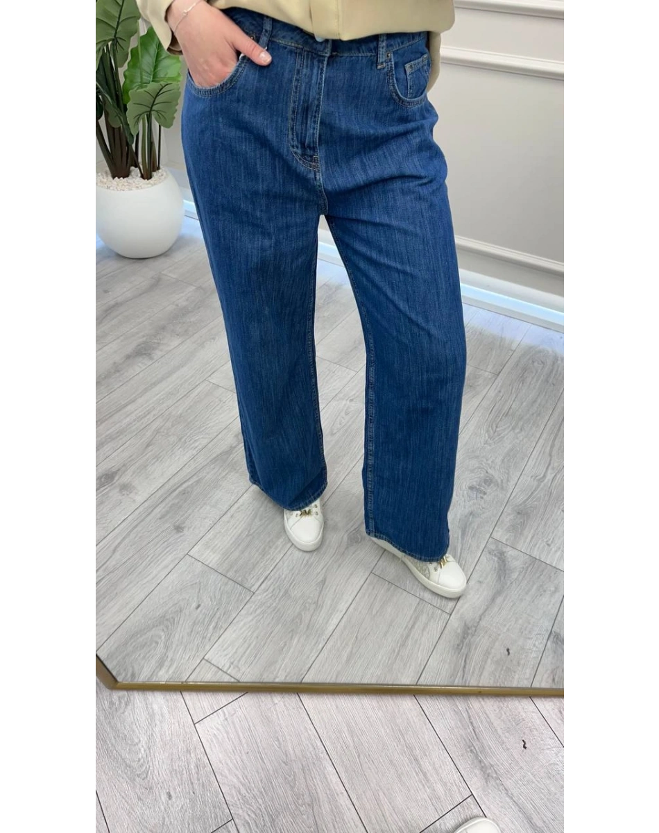 Venöve 26SSPNT0060 Lacivert Lottie Pantolon