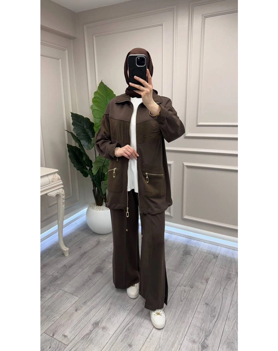 Nuss Triko 26Y1089 Kahve İkili Takım