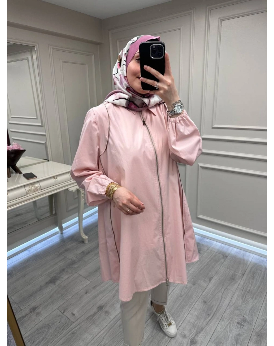 Misswhence 39302 Pembe Poplin Gömlek