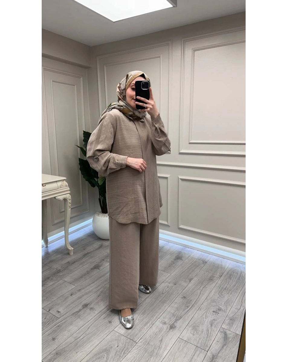 Nuss Triko 26Y1055 Kum İkili Takım