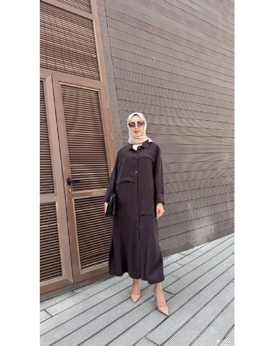 Nuss Triko 26Y6036 Bitter Önü Çıtçıtlı Kap