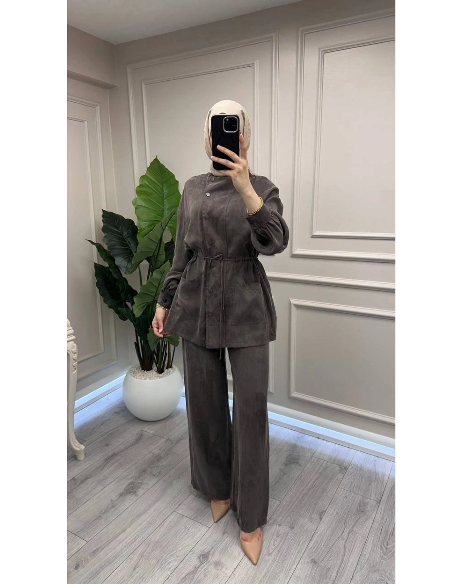 Exquise E26Y06205051 Kahverengi Peonyia-Freman Takım