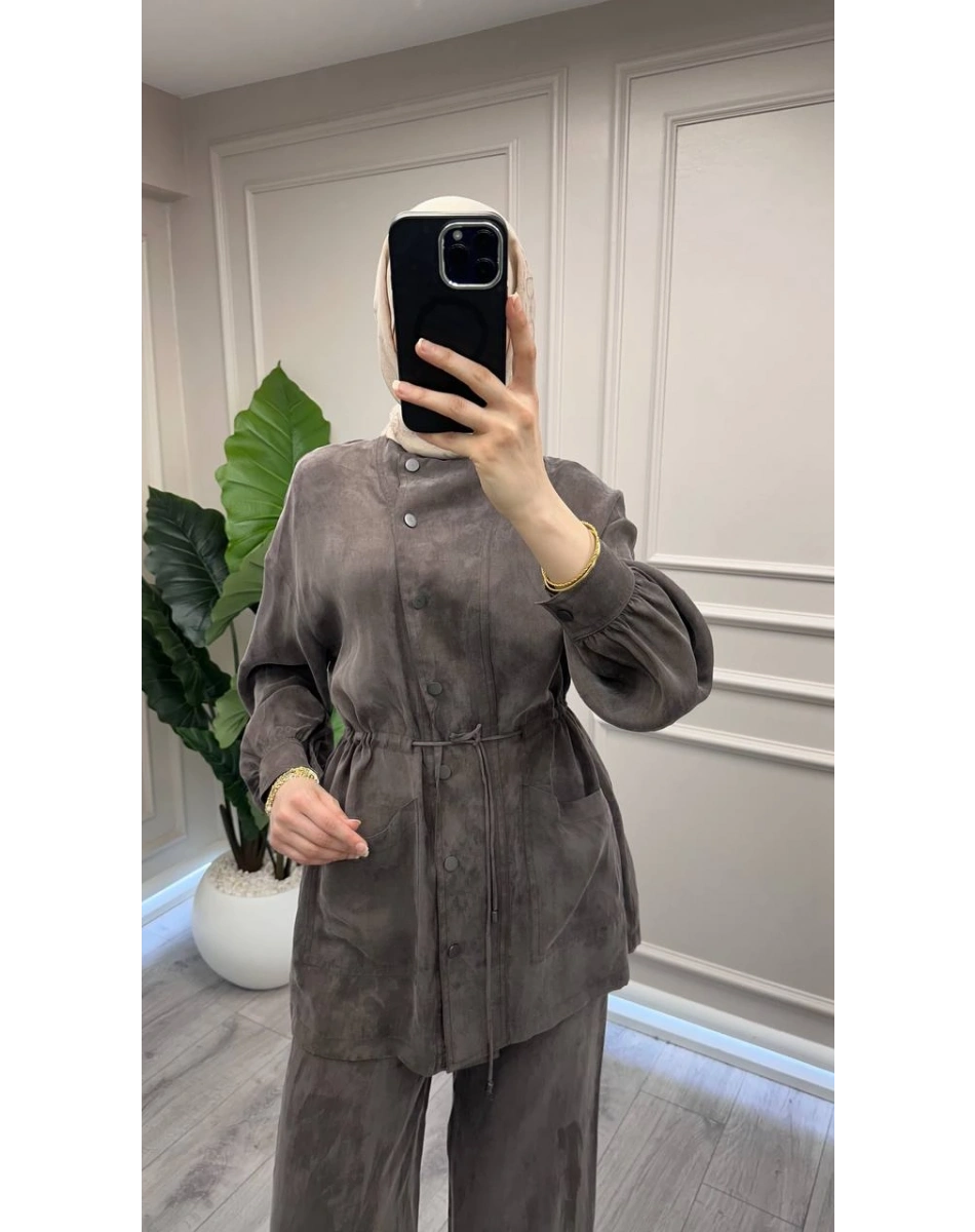 Exquise E26Y06205051 Kahverengi Peonyia-Freman Takım