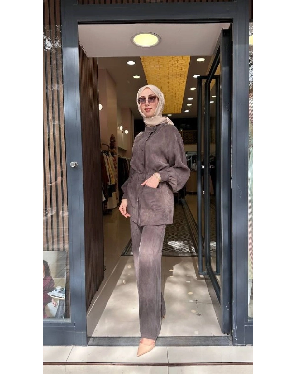 Exquise E26Y06205051 Kahverengi Peonyia-Freman Takım