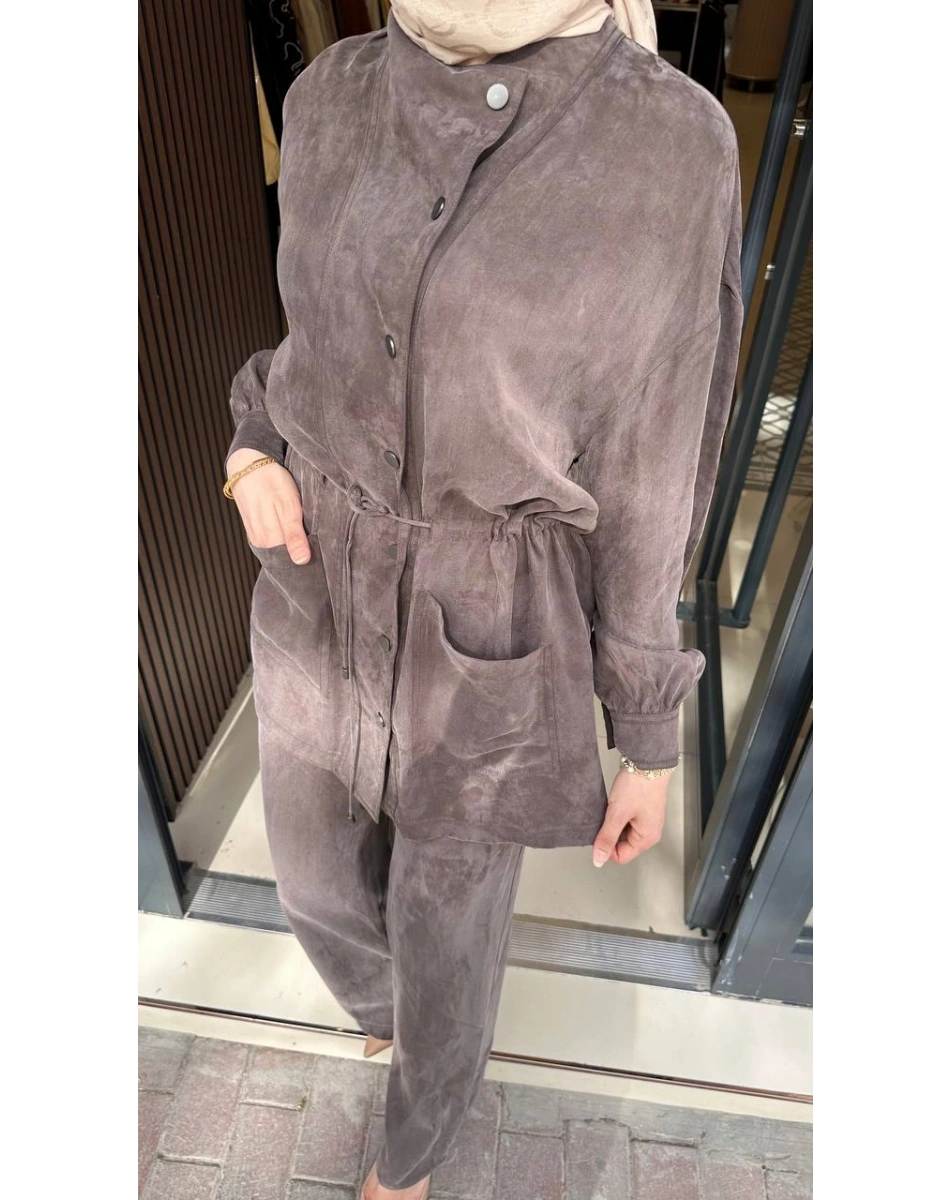 Exquise E26Y06205051 Kahverengi Peonyia-Freman Takım