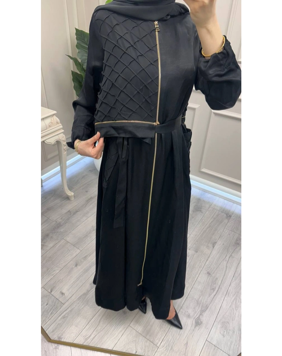 Misswhence 39515 Siyah Fermuar Detaylı Kap