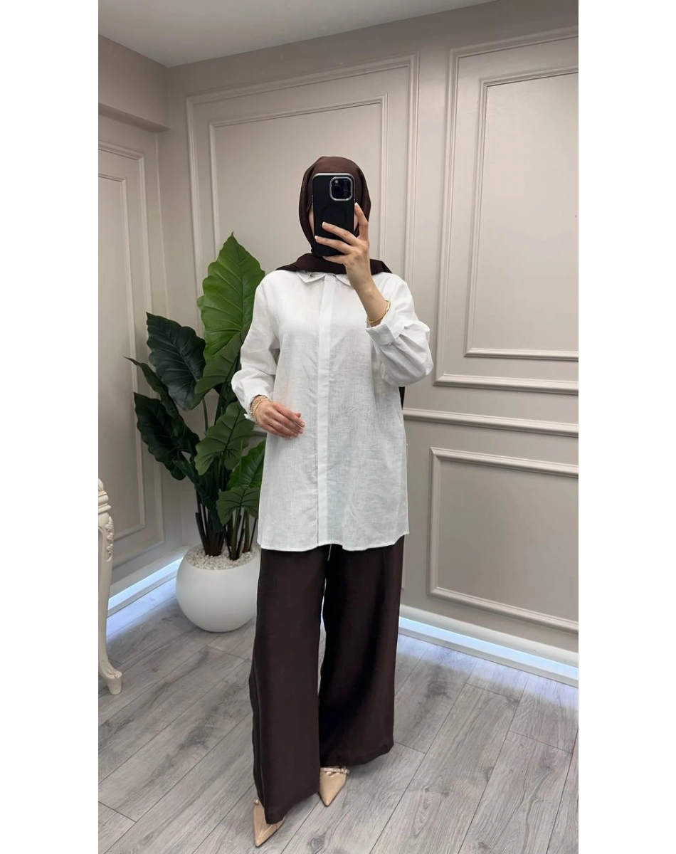 Ceremony 26Y355 Kahve Bol Paça Pantolon